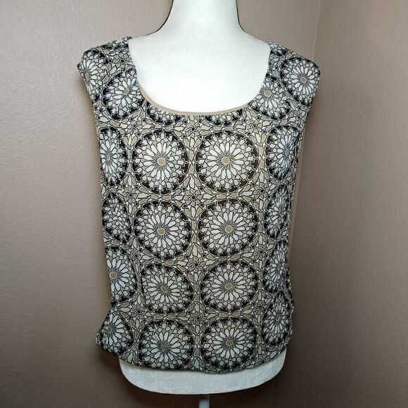 George abstract sunflower blouseSize L - Picture 1 of 6